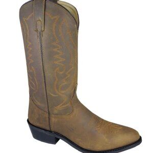 Smoky Mountain Oiled Distressed Brown Cowboy Boots